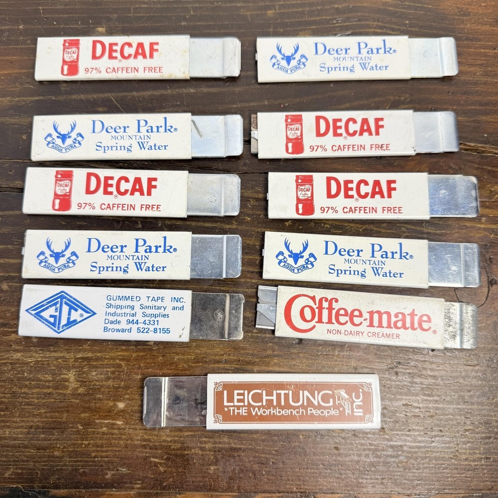 VTG Pacific Handy Cutter Advertising‎ Box Cutters Lot 11 Deer Park Coffee-mate
